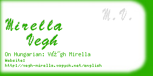 mirella vegh business card